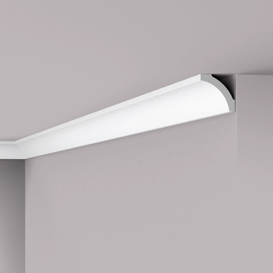 NOMASTYL® NMC 2m Ceiling Coving on plain wall and ceiling Decormania UK