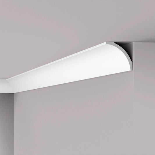 NOMASTYL® NMC 2m Ceiling Coving on plain wall and ceiling Decormania UK