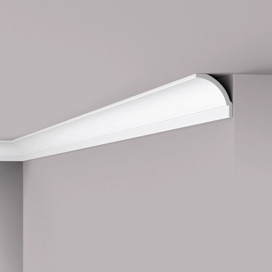 NOMASTYL® NMC 2m Ceiling Coving on plain wall and ceiling Decormania UK