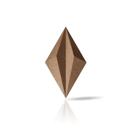 DIAMOND LINE 3D Cork Acoustic Wall Panels on white background DecorMania UK