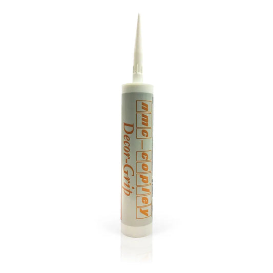 DecorGrip Coving Tube Adhesive on white background Decormania UK