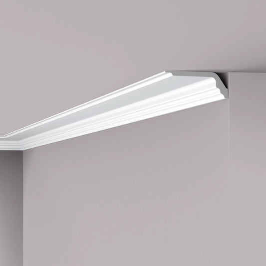 NOMASTYL® NMC 2m Ceiling Coving on plain wall and ceiling Decormania UK
