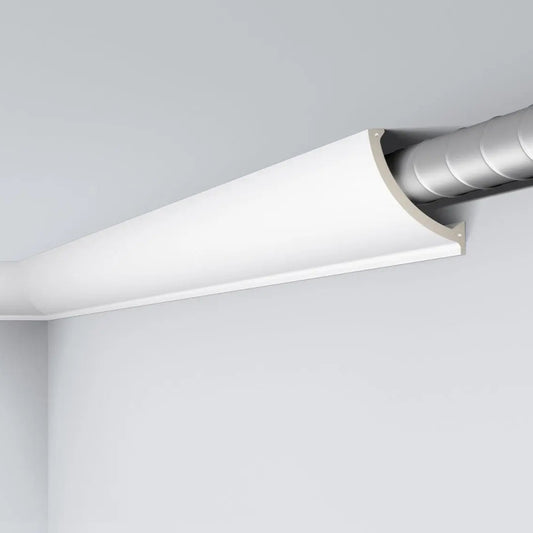 L3 ARSTYL 2M Functional NMC Ceiling Coving designed to conceal pipes and ducts | DecorMania UK