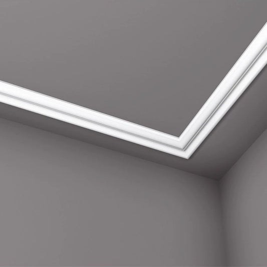 NOMASTYL® NMC 2m Ceiling Coving on plain wall and ceiling Decormania UK