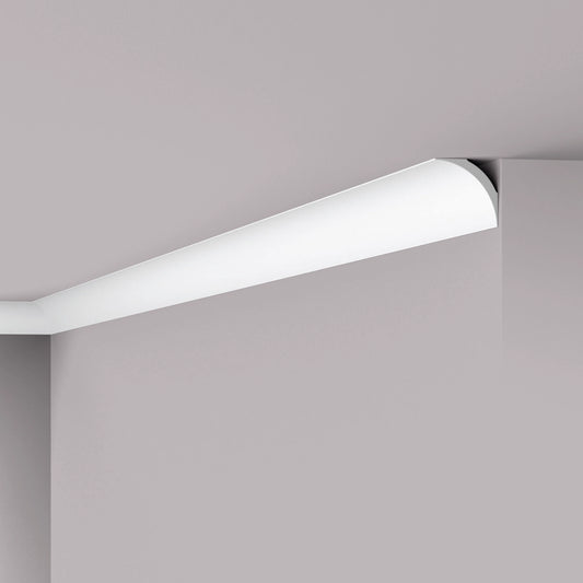 NOMASTYL® NMC 2m Ceiling Coving on plain wall and ceiling Decormania UK