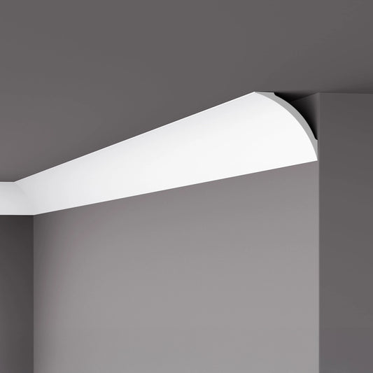 NOMASTYL® NMC 2m Ceiling Coving on plain wall and ceiling Decormania UK