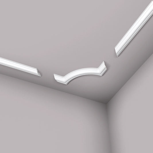 NOMASTYL® NMC 2m Ceiling Coving on plain wall and ceiling Decormania UK