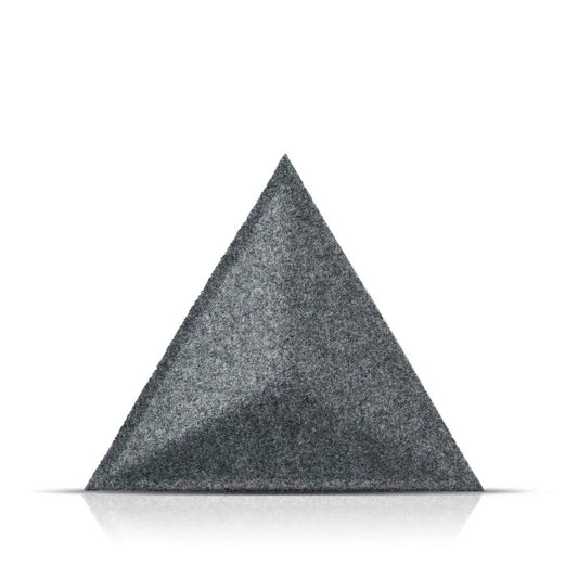PYRAMID 3D Acoustic Felt Wall Panels on white background GREY Multipack Decormania UK