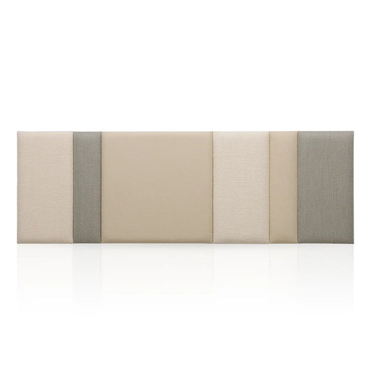 Padded Wall Panels Set 1 Beige on white background Decormania UK