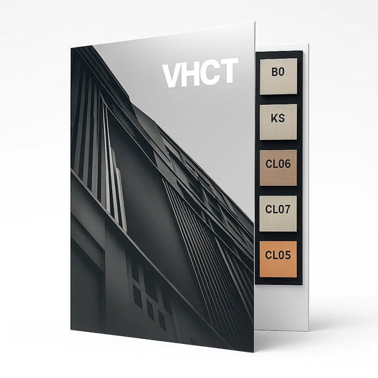 VHCT Concrete wall panel sample book - Concrete Panels on white background | DecorMania