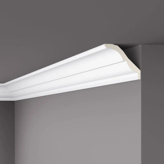 Z21 ARSTYL® 2M NMC Ceiling Coving on agrey ceiling | DecorMania UK