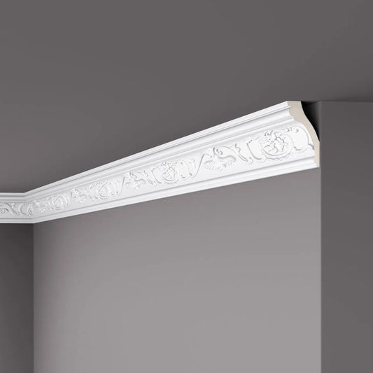 Z9 ARSTYL® 2M NMC Ceiling Coving on the Grey Ceiling | DecorMania UK