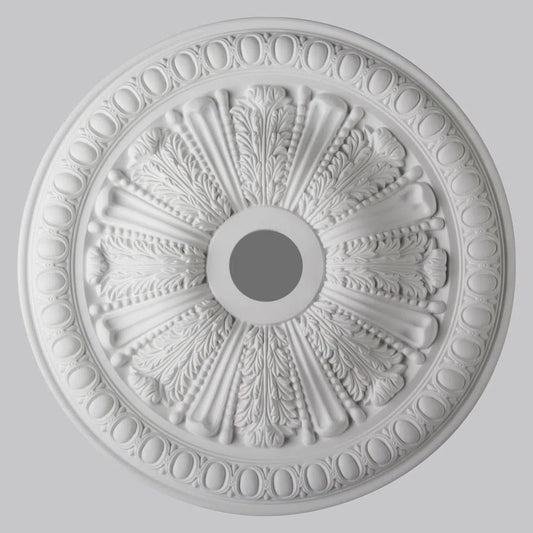 FRANCESCA R75 Ceiling Rose on white background | DecorMania UK