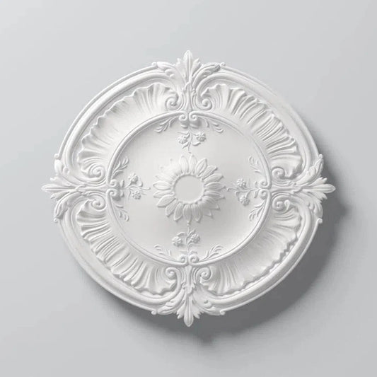 LAURA (R24) ARSTYL Ceiling Rose on white background | DecorMania UK