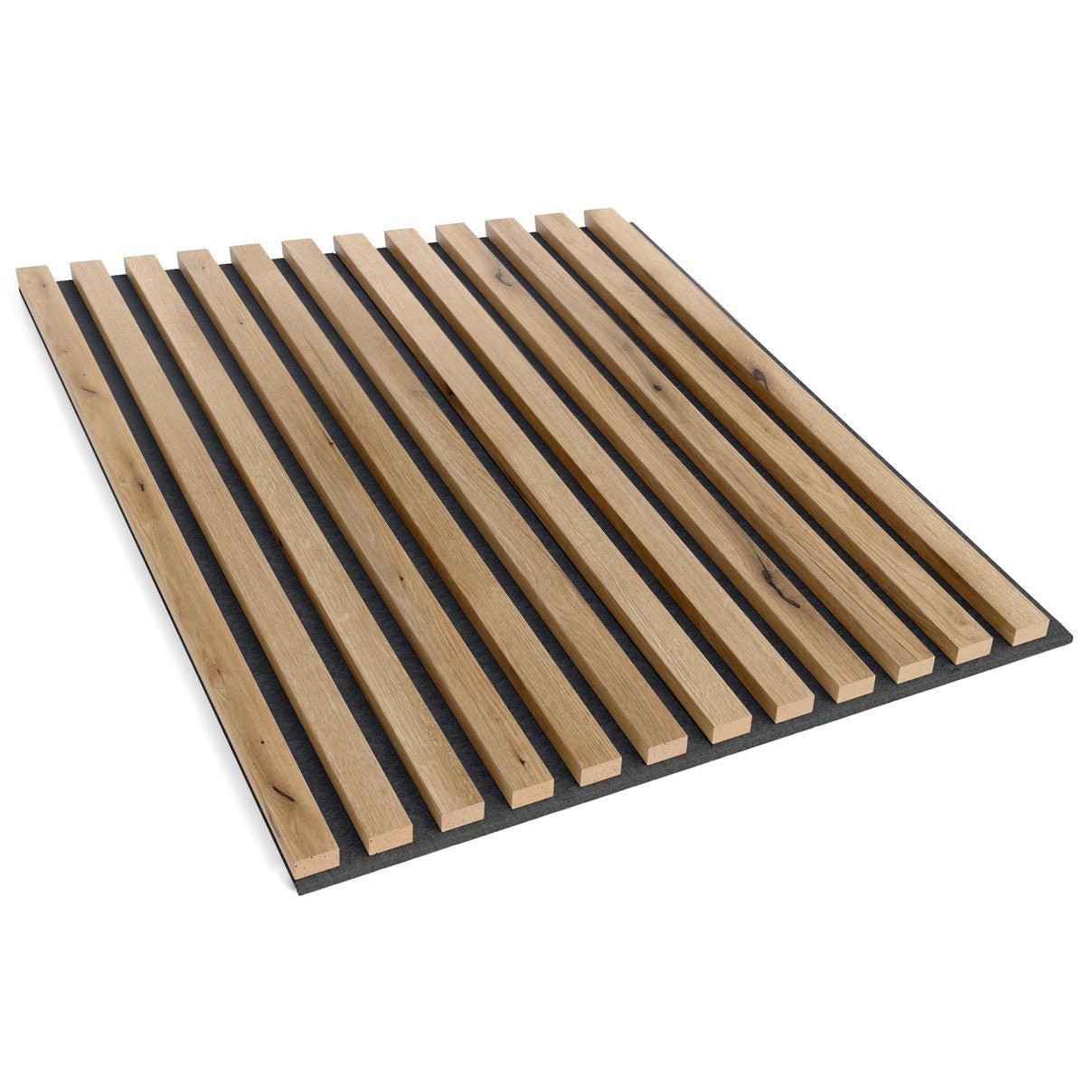 Acoustic Slats panel square - European OAK - Slats acoustic 3D Panels | DecorMania