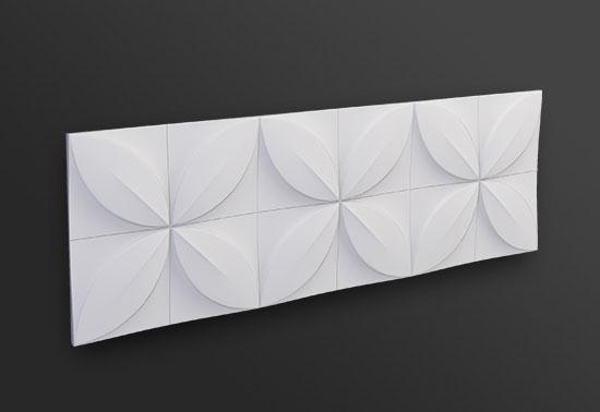 FLOWER 3D WALL PANEL 1PC - Arstyl Panels | DecorMania