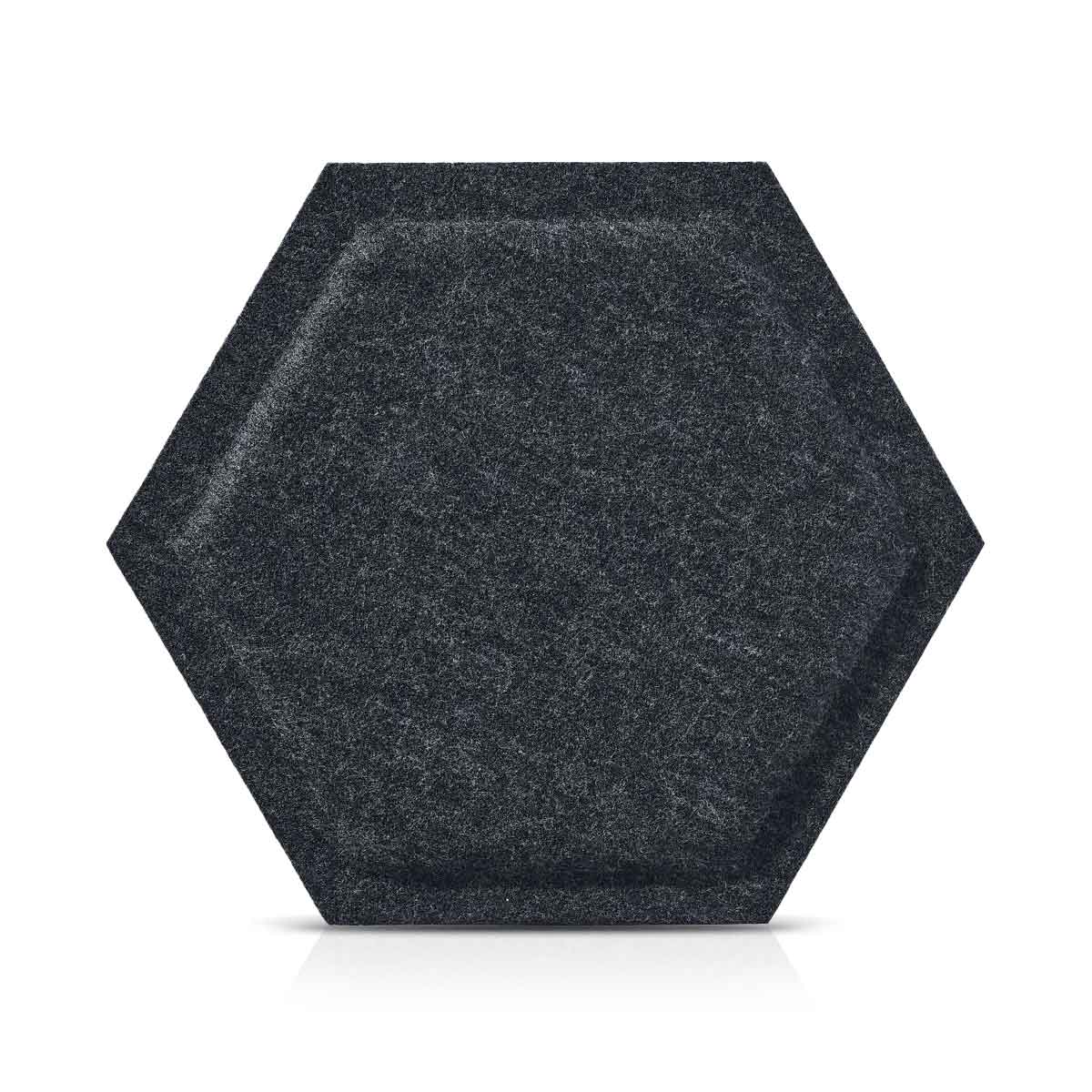 HEXA BOLD Felt Panel - BLACK - Felt 3D Panels | DecorMania
