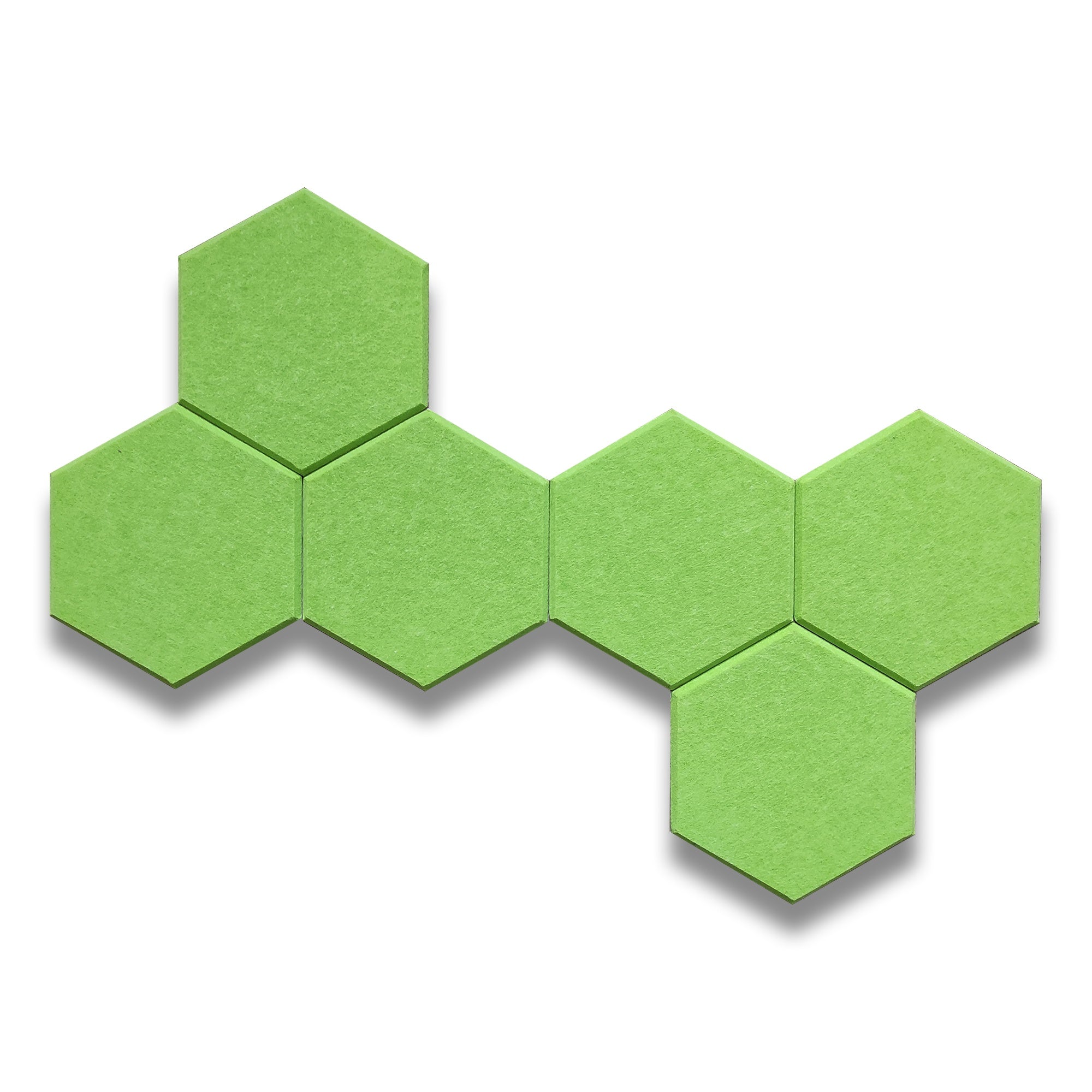 HEXA Felt 3D Panel - GREEN 3pcs. - Felt 3D Panels | DecorMania