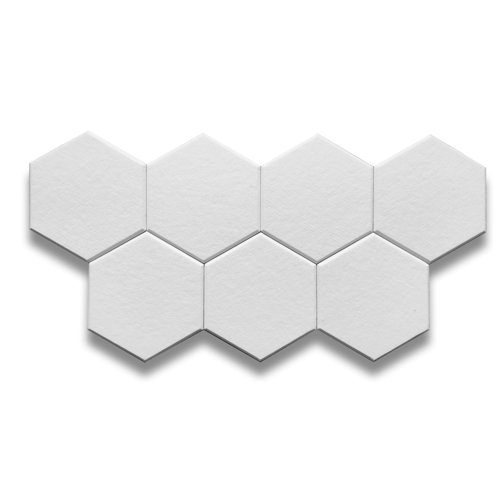 HEXA Felt 3D Panel - WHITE 3pcs. - Felt 3D Panels | DecorMania