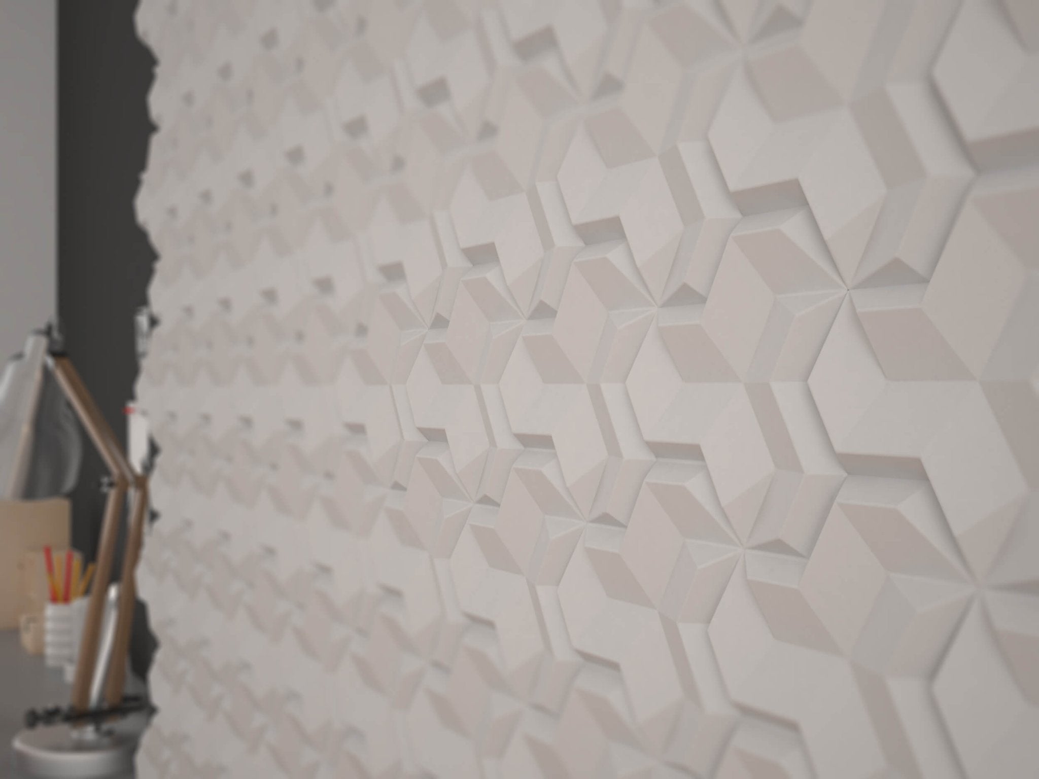 HEXA.2 3D Wall Panel EPS - 3D Polystyrene Wall Panels | DecorMania