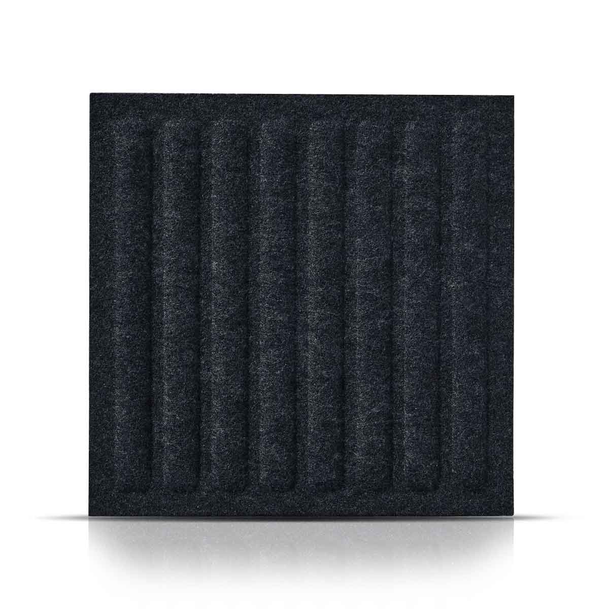 SQUARE RIFT Felt Panel - BLACK - Felt 3D Panels | DecorMania