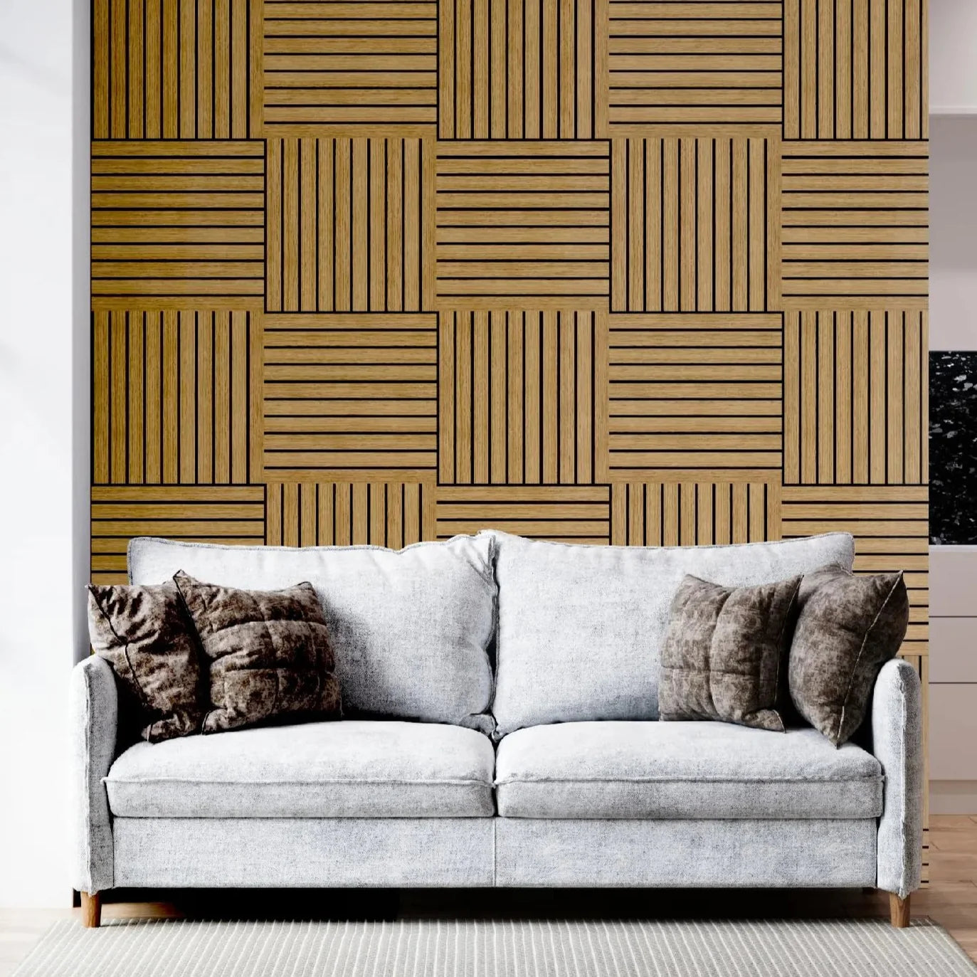 Felt Slatted Acoustic Wall Panels