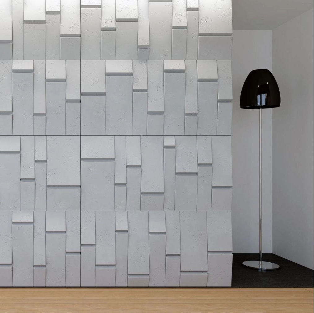 3D Concrete Wall Panels BREAKOUT feature wall Decormania UK