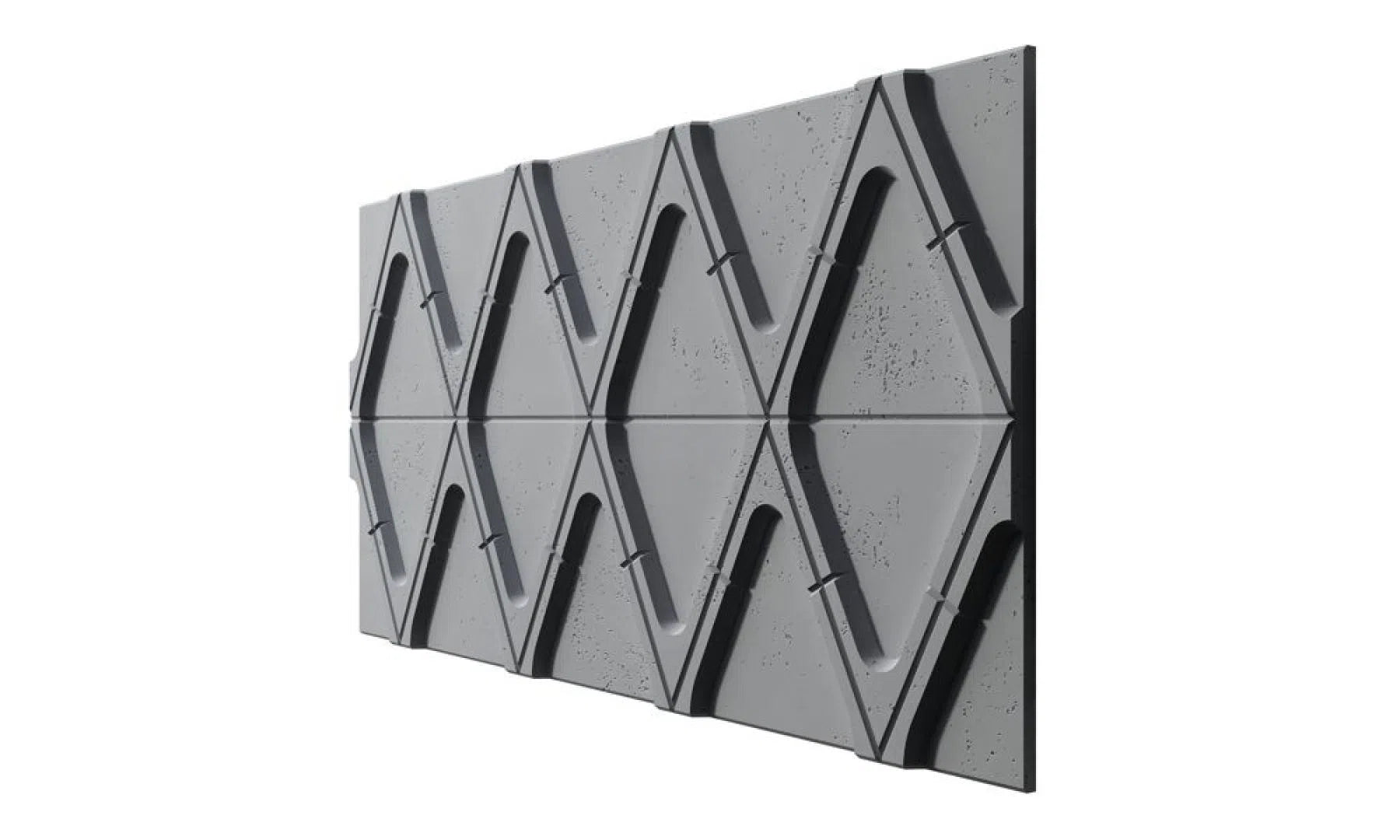 3D Concrete Wall Panels DIAMONDS on white background | DecorMania UK