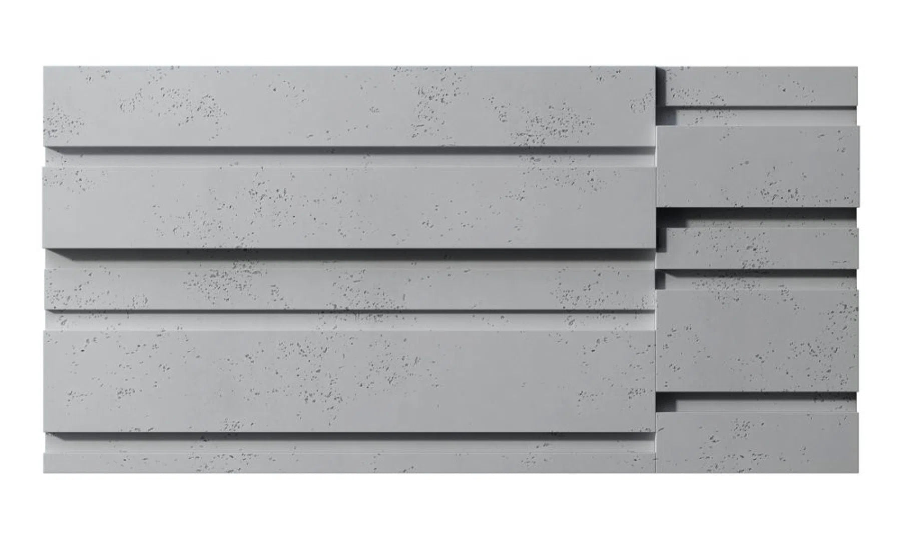 3D Concrete Wall Panels ROOFTOPS on a white background | DecorMania UK