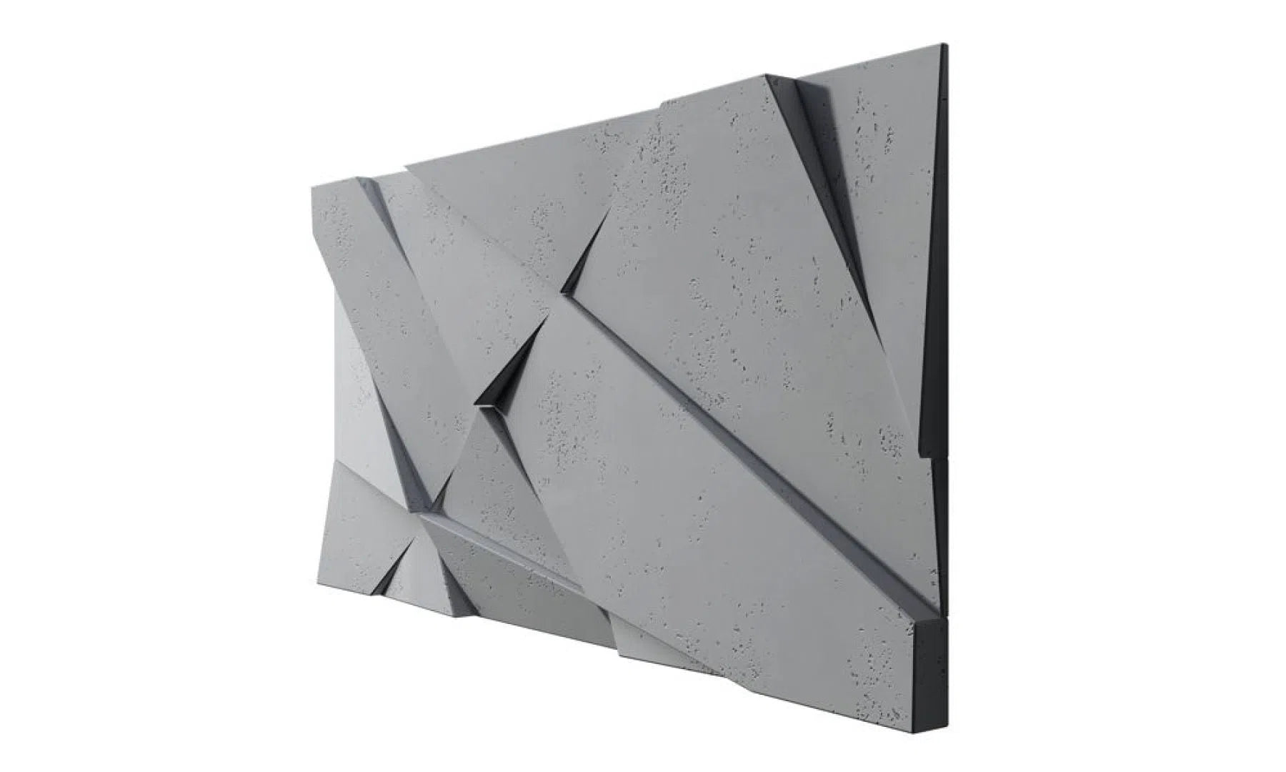 3D Concrete Wall Panels CRYSTAL on white background | DecorMania UK