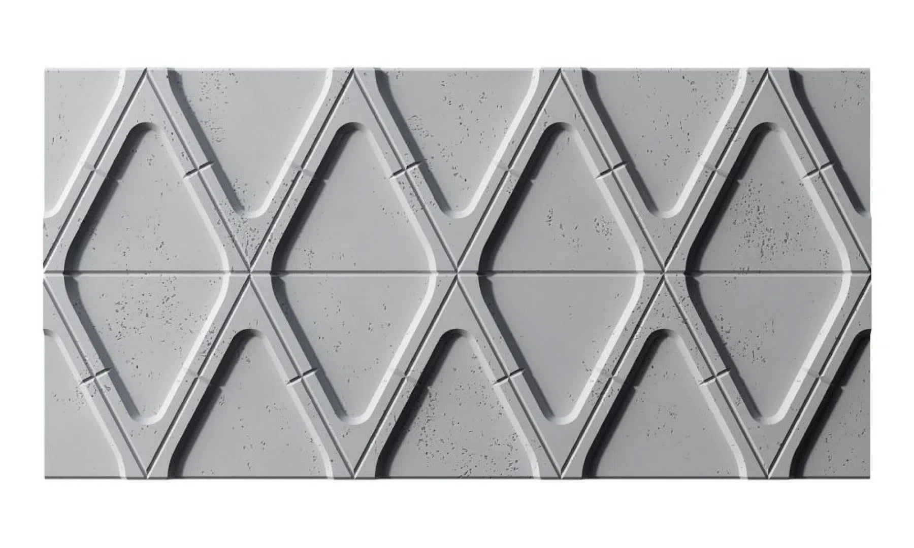 3D Concrete Wall Panels DIAMONDS on white background | DecorMania UK