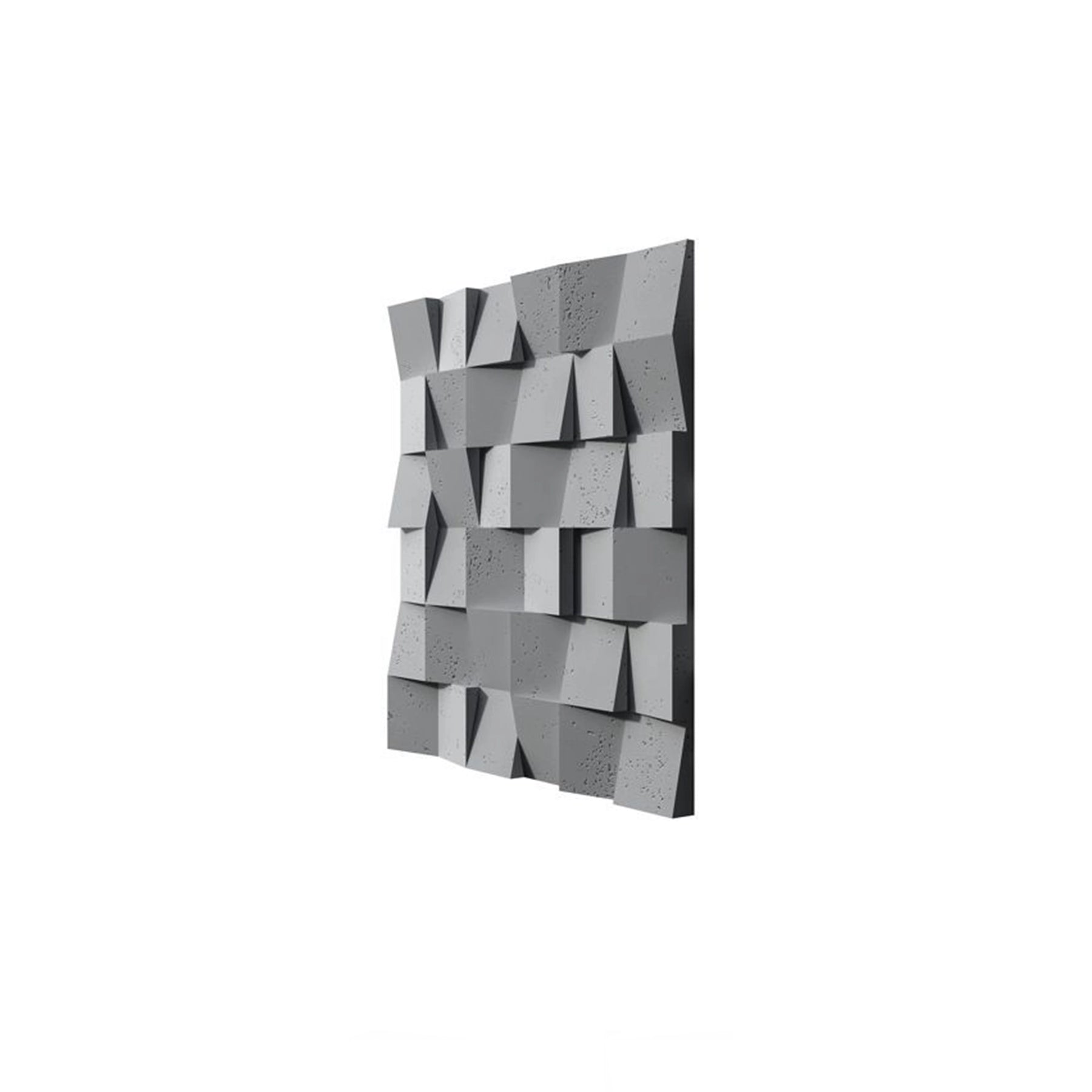 3D Concrete Wall Panels MULTISQUARES colour swatch on white background DecorMania UK
