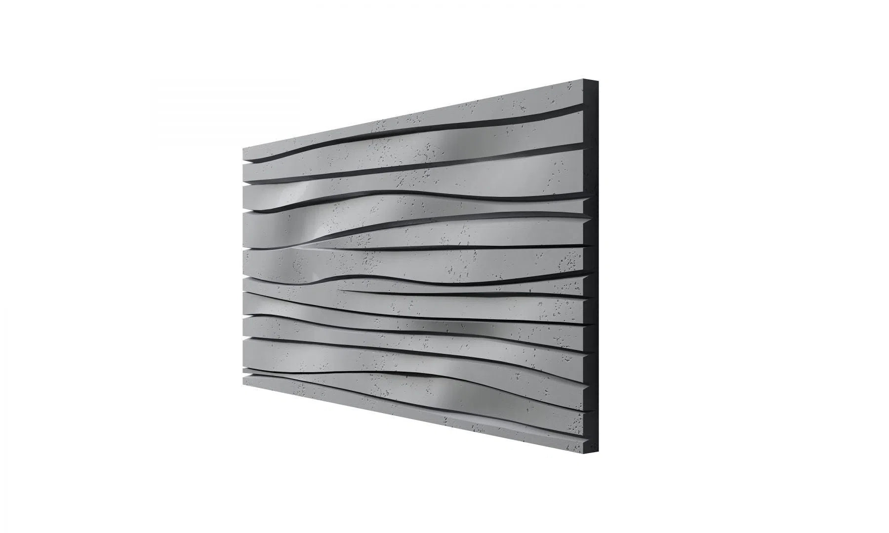 3D Concrete Wall Panels WAVES on white background | DecorMania UK