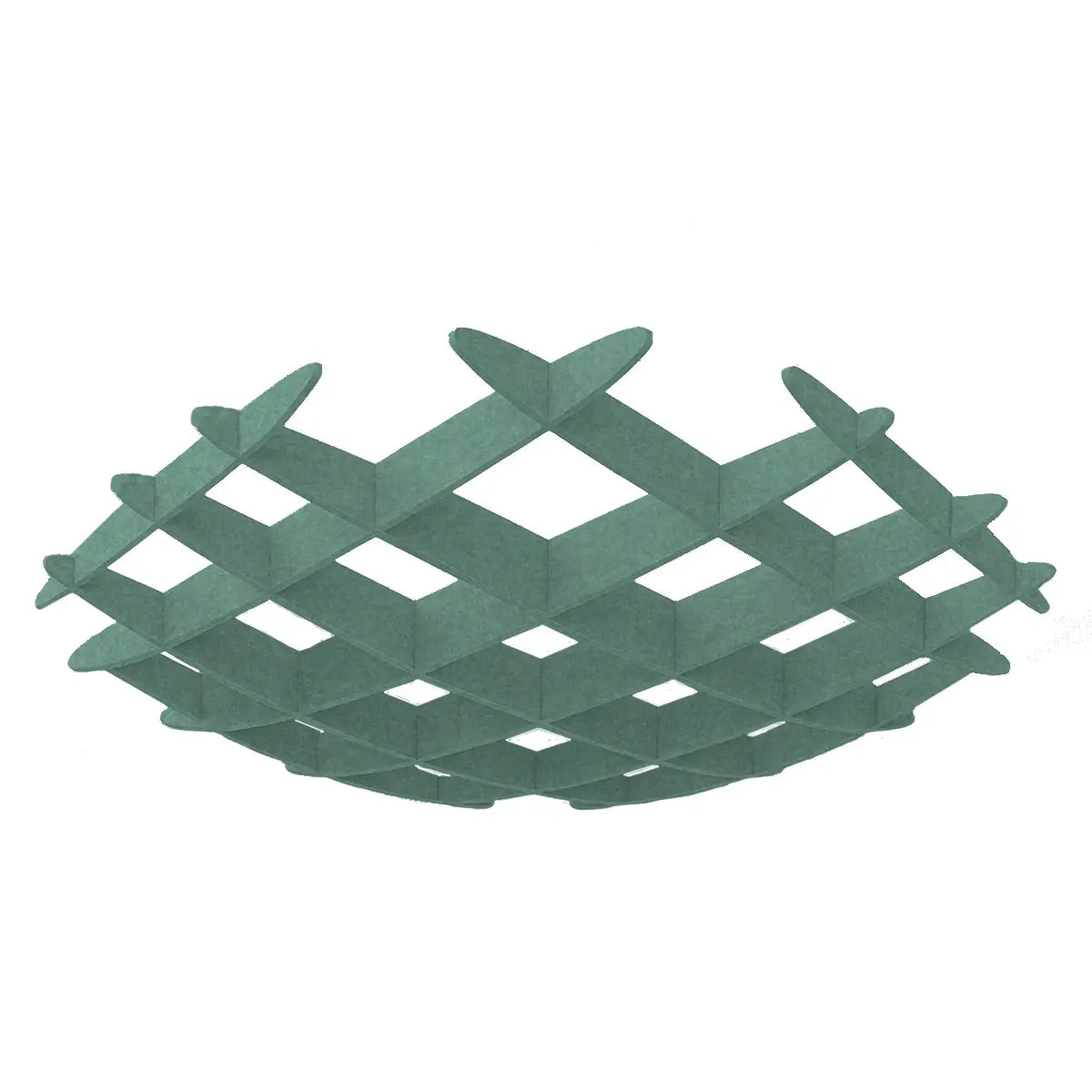 3D Felt Acoustic Ceiling Baffles - CIRCLE on white background Decormania UK