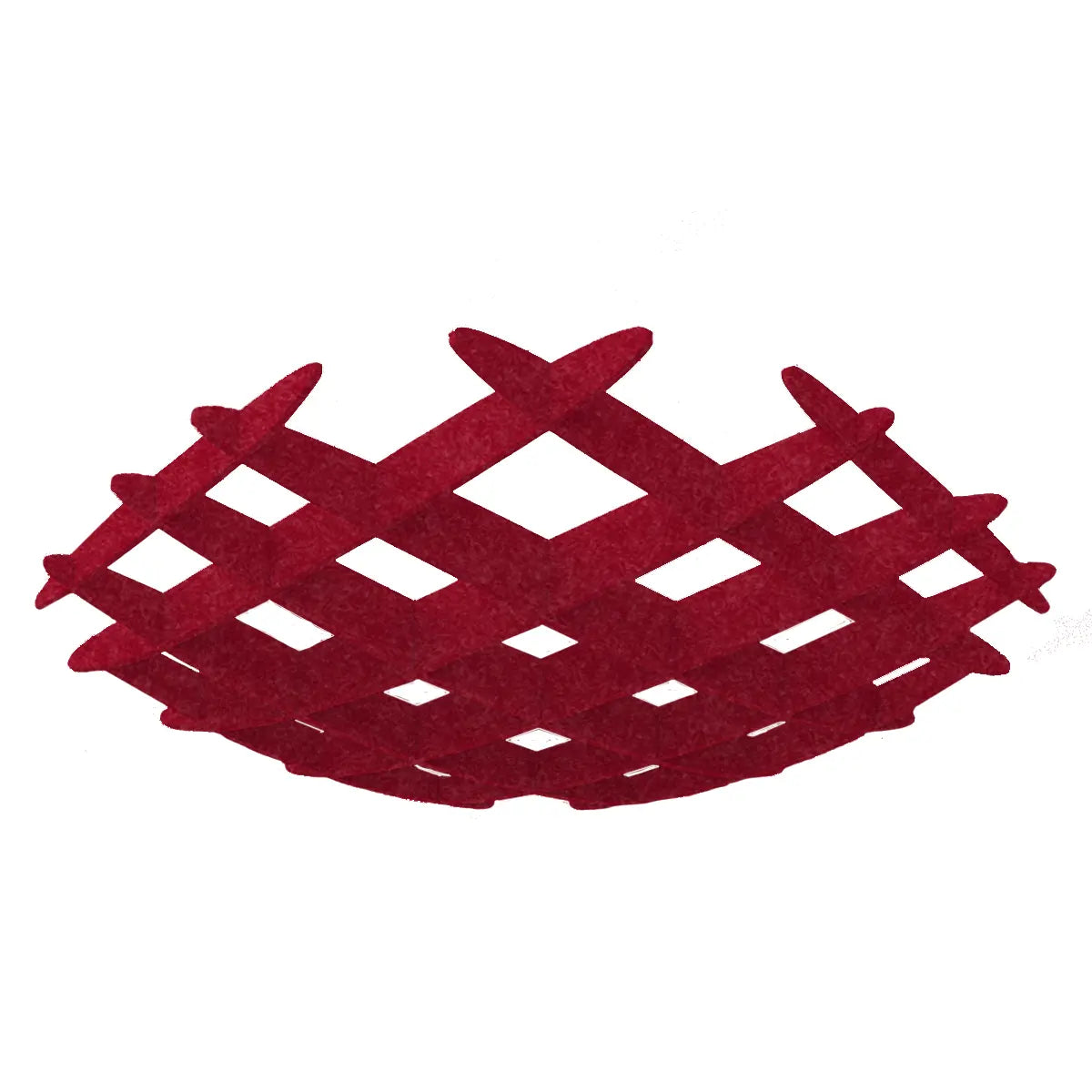 3D Felt Acoustic Ceiling Baffles - CIRCLE on white background Decormania UK