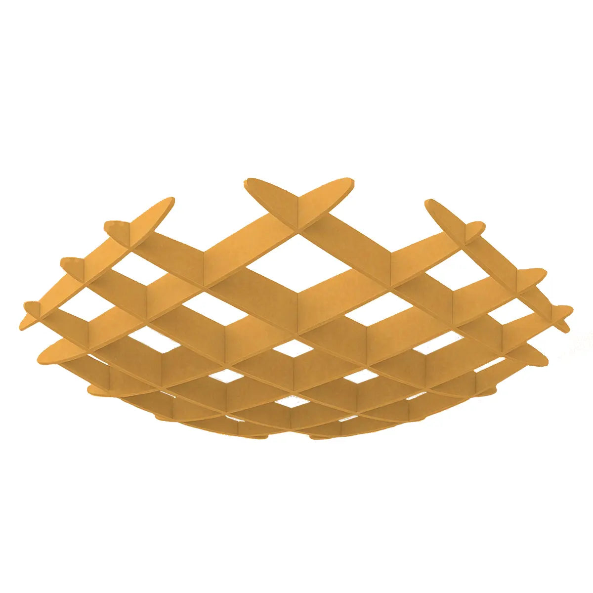 3D Felt Acoustic Ceiling Baffles - CIRCLE on white background Decormania UK