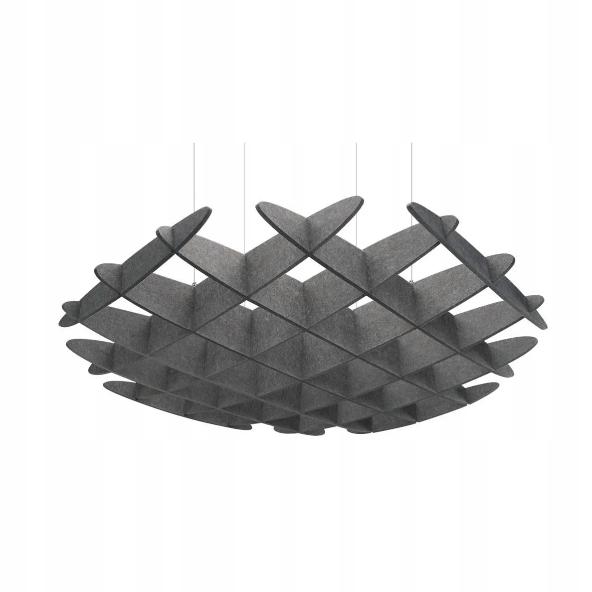 3D Felt Acoustic Ceiling Baffles - CIRCLE on white background Decormania UK