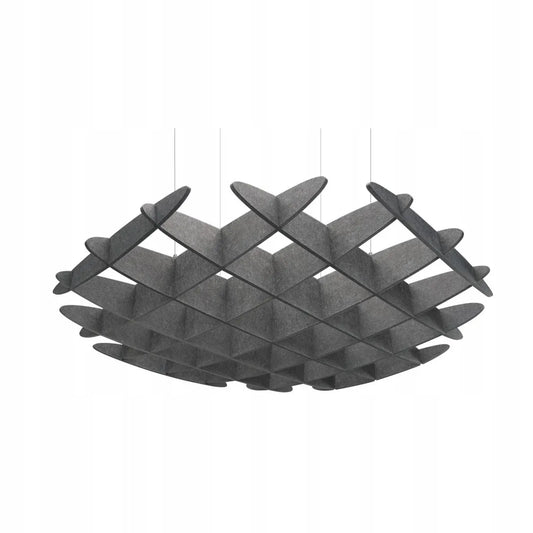 3D Felt Acoustic Ceiling Baffles - CIRCLE on white background Decormania UK
