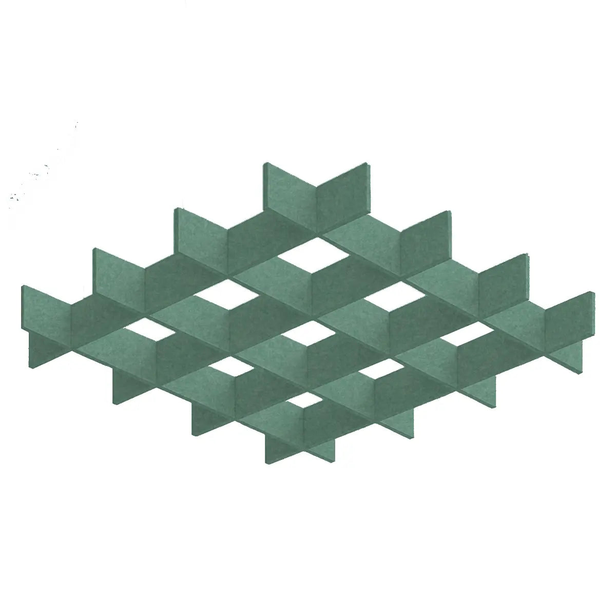 3D Felt Acoustic Ceiling Baffles - SQUARE on white background Decormania UK