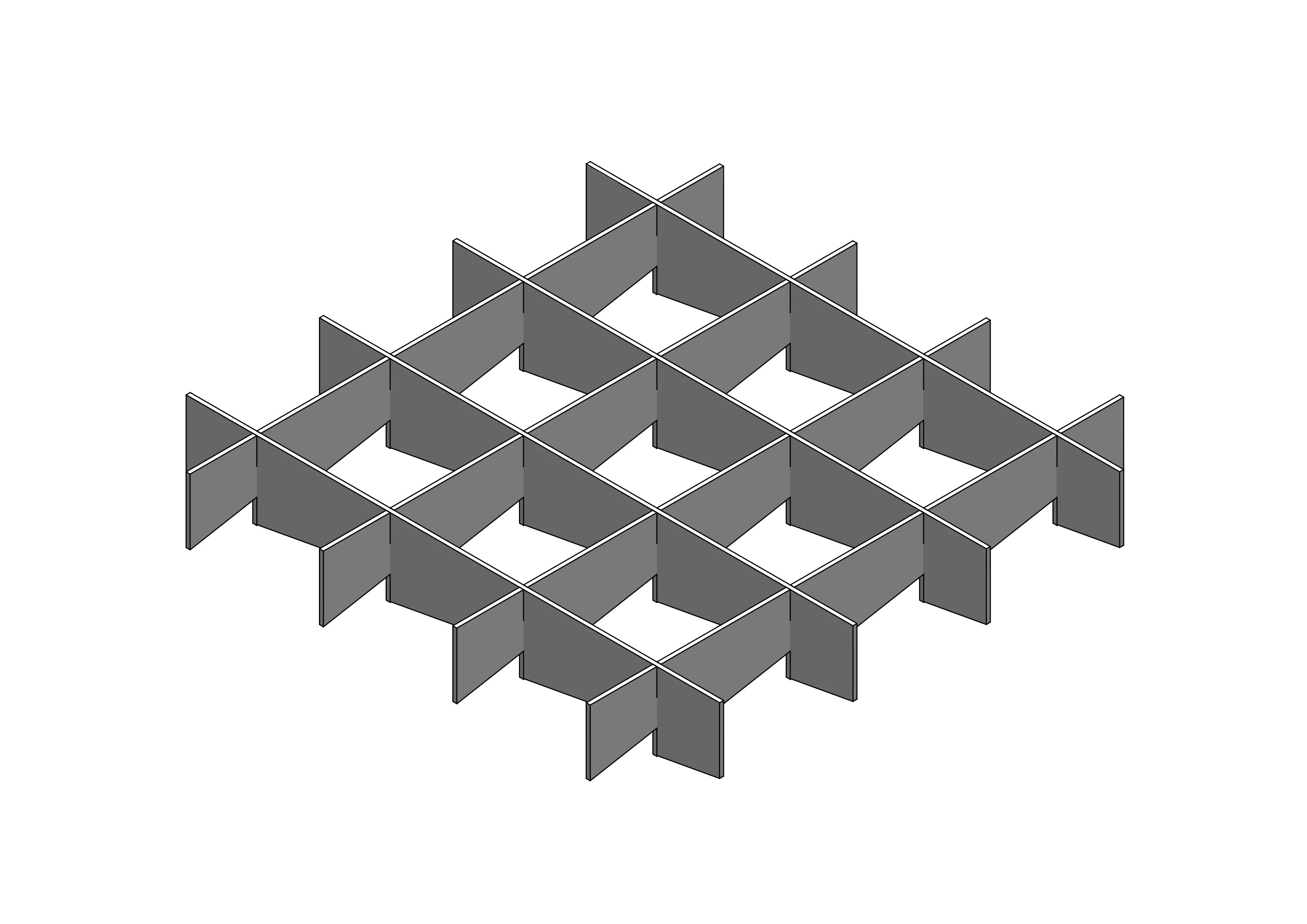 3D Felt Acoustic Ceiling Baffles - SQUARE on white background Decormania UK