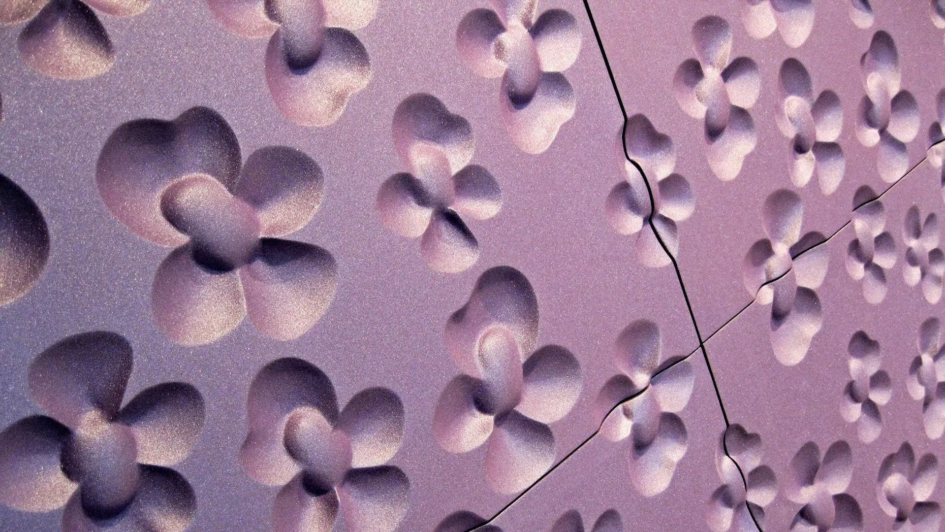 Close-up of Blossom Embossed 3D Gypsum Wall Panels | DecorMania UK