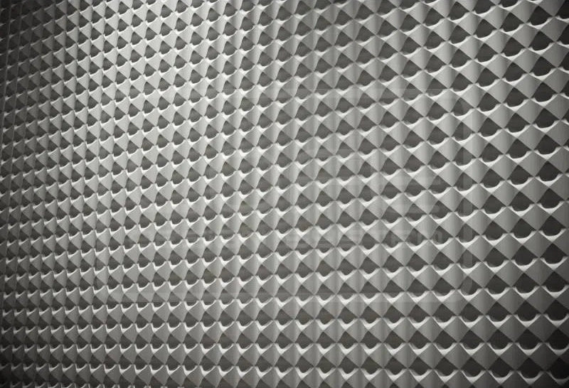 3D Gypsum Wall Panels - CHAOS - Gypsum panel with a pyramid-shaped geometric pattern | DecorMania UK