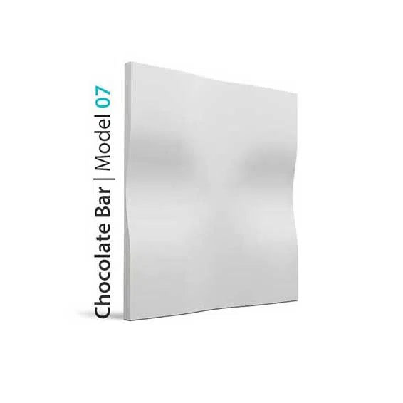 3D Gypsum Wall Panels - CHOCOLATE BAR - Gypsum Panels on white background | DecorMania UK 