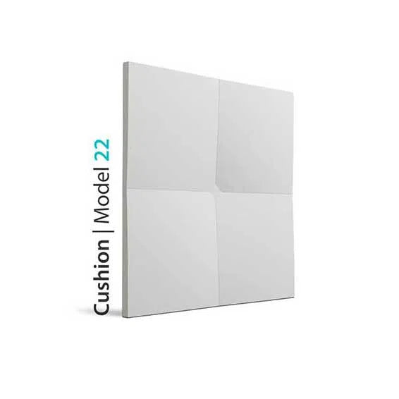 3D Gypsum Wall Panels - CUSHION - Gypsum Panels on white background  | DecorMania UK 