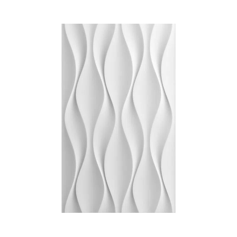 3D Gypsum Wall Panels - FLOW - Gypsum Panels white background | DecorMania UK