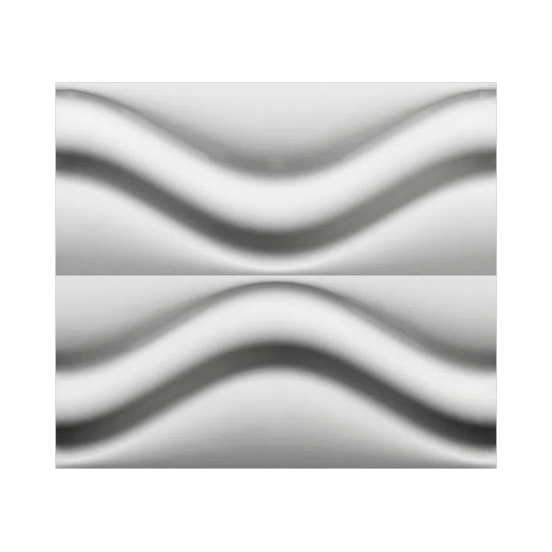 3D Gypsum Wall Panels - HOURGLASS - Close-up of gypsum panels with a flowing wave texture | DecorMania UK