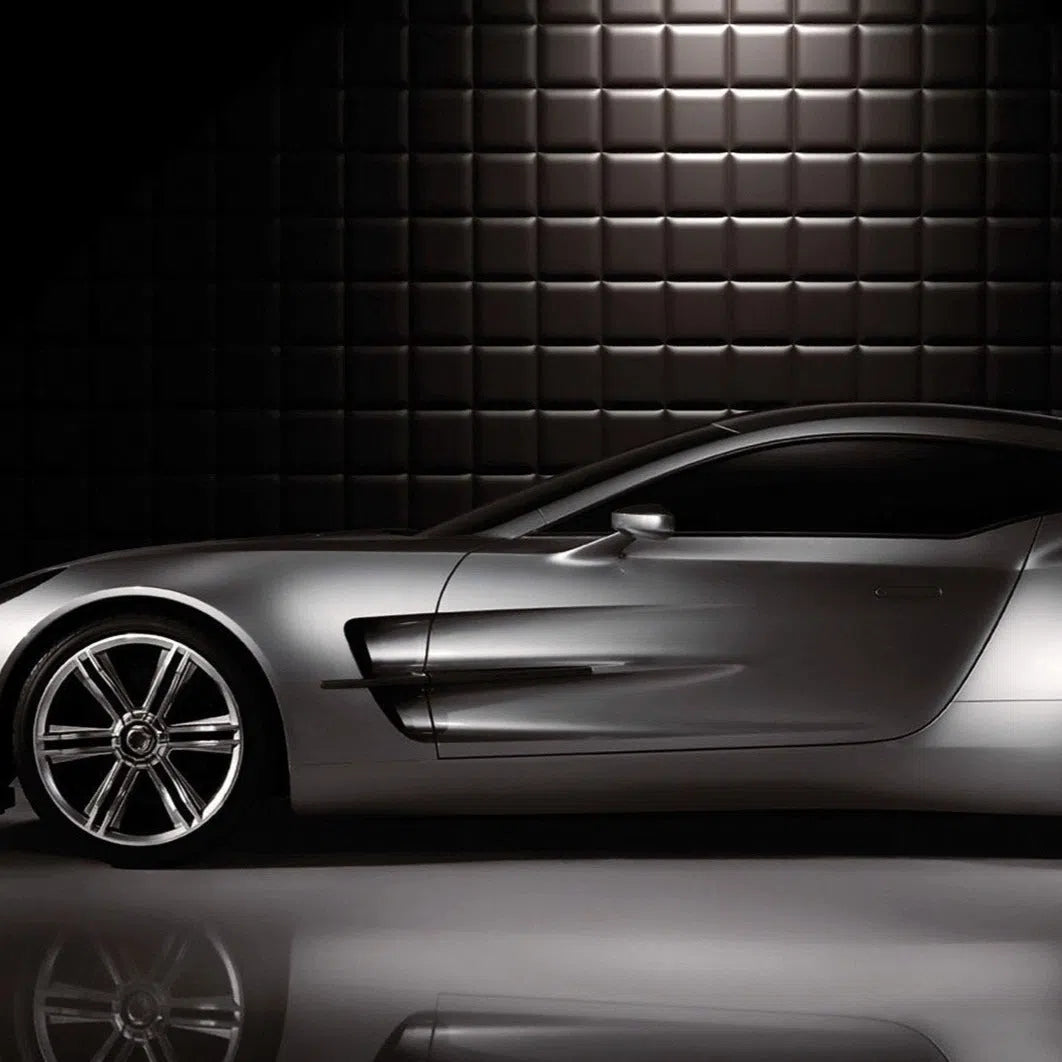 3D Gypsum Wall Panels - PADDING - Gypsum Panels Gypsum Panels installed on the wall, creating a stylish background that enhances the room’s modern aesthetic. | DecorMania UK