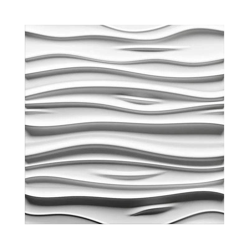 3D Gypsum Wall Panels - STREAM - close up of Gypsum Panel | DecorMania UK