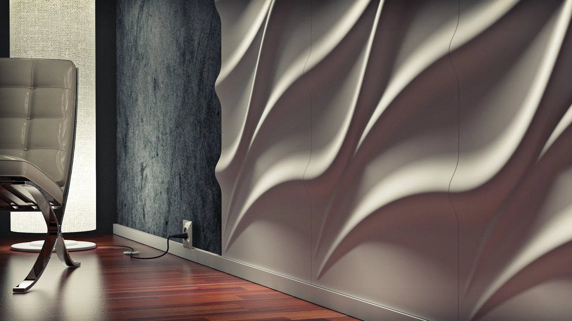 3D Gypsum Wall Panels - TIDE - Gypsum Panels creating a modern look | DecorMania