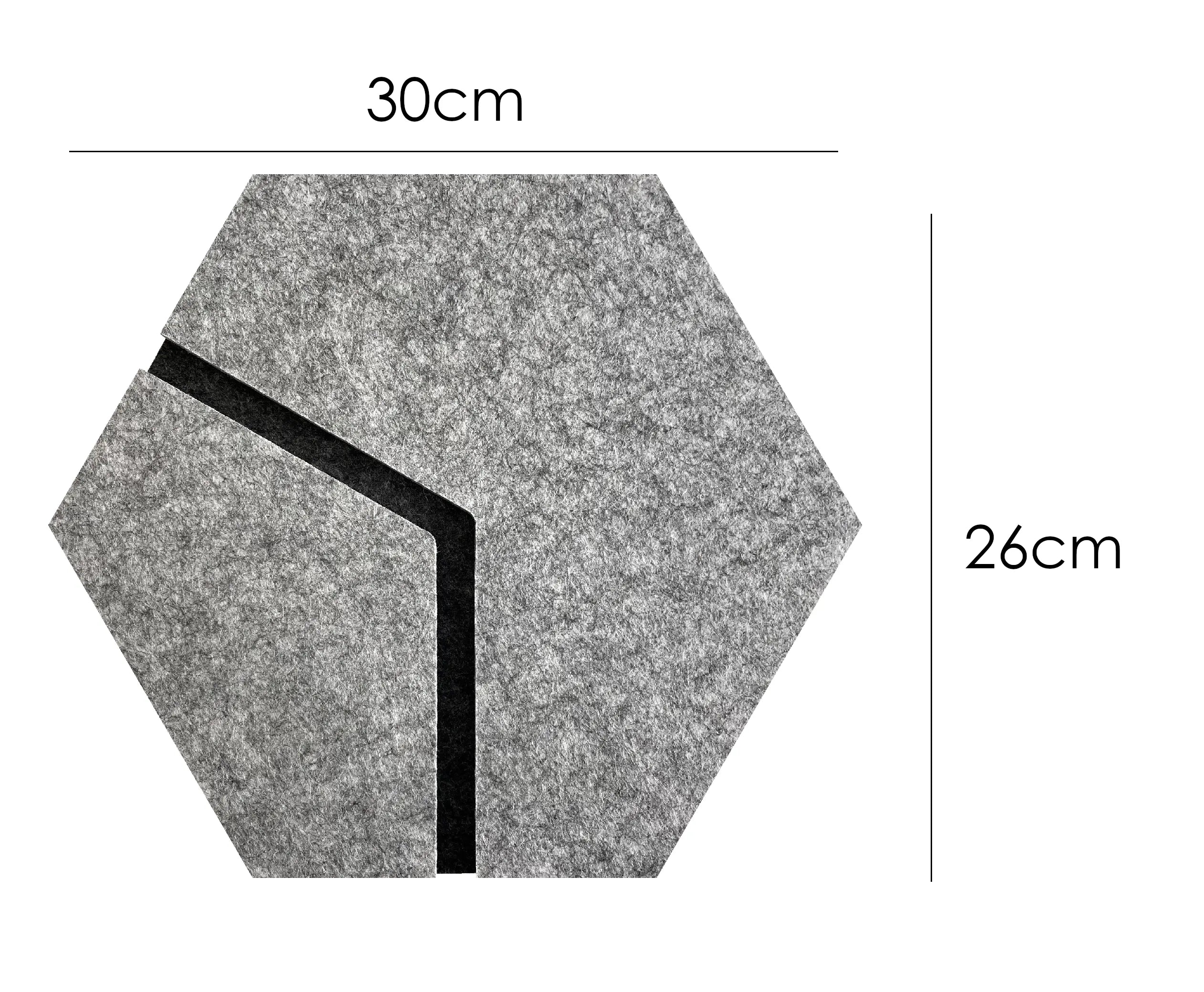 3D Felt Wall Tiles DECO2 dimensions Decormania UK